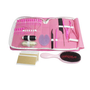 Pinzas de Alta Calidad Tipo C para Extensiones de Cabello, Acero Inoxidable de Grado Quirúrgico, Herramientas Profesionales de Fabricante, Estuche de Cuero - Product Image 4