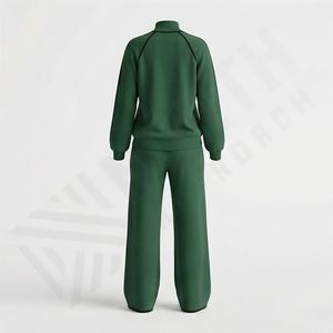 Nouveaux survêtements personnalisés de haute qualité, ensemble de survêtement deux pièces pour femmes, vêtements de sport solides pour l'entraînement, vêtements de sport pour la course à pied, vêtements de sport personnalisés - Product Image 2