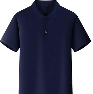 Polo de Golf para hombre 100% algodón al por mayor, camiseta de manga corta de diseño liso con logotipo de impresión personalizado, camiseta Polo en blanco - Product Image 1