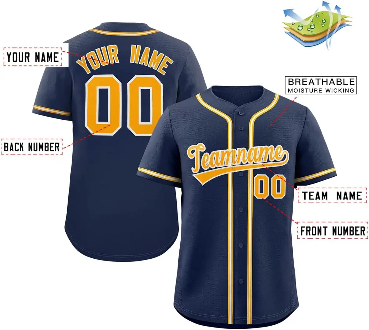 Kaus Bisbol Kustom Bercetak Sesuai Selera Seragam Olahraga untuk Pria Wanita Anak Laki-laki