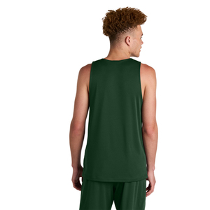 Camisetas sin Mangas Sport-Tek Posi Charge Verdes para Hombre, Camisetas Deportivas de Secado Rápido para Hombre - Product Image 1