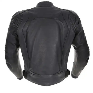 Nueva llegada chaqueta de cuero de la motocicleta para los hombres montando carreras Biker chaquetas de moto de cuero genuino - Product Image 6