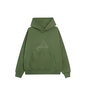 Sweat à capuche en molleton noir surdimensionné 350 GSM pour hommes, respirant et confortable, coupe ample pour l'hiver, disponible dans toutes les couleurs - Product Image 6