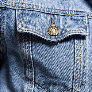 Chaqueta Vaquera Personalizada con Logotipo para Hombre, Chaqueta Informal de Algodón de Diseñador, Chaqueta Vaquera OEM para Hombre, Chaquetas Vaqueras de la Mejor Calidad para Hombre - Product Image 2