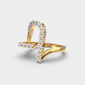 Anillo de Compromiso con Diamante Cultivado en Laboratorio de Corte Redondo de 1.0 Quilates, Anillo de Boda de Banda Abierta Único para Mujer, Diseño Moderno, Joyería Fina de Fábrica - Product Image 5