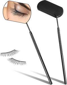 Beauty Tool Lightweight Portable <b>Travel</b>-Friendly Stainless Steel Eyelash <b>Mirror</b> Heart Butterfly Design for Lash Styling - Product Image 1
