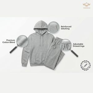 Conjunto de Sudadera con Capucha y Pantalones Deportivos de Felpa de Algodón para Hombre, Personalizado al por Mayor, Fábrica OEM, Ropa Deportiva Informal para Invierno - Product Image 2