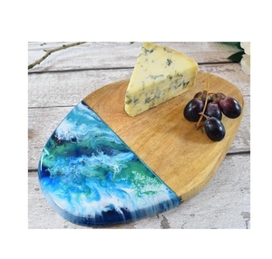 Tabla de cortar de resina epoxi/madera de diseño moderno, frutas y verduras para cortar herramientas de cocina, bloques de cortar de resina - Product Image 4