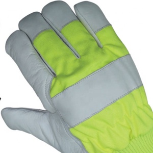 Gants en cuir de chèvre de haute qualité pour l'hiver, style uni, longueur poignet, gants de sécurité pour le travail en extérieur et la mécanique, usage quotidien - Product Image 2