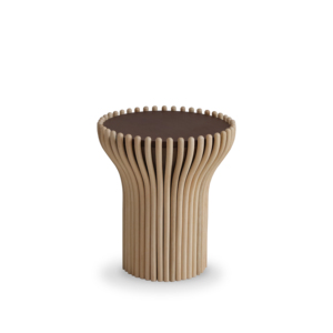 Table d'appoint en bois élégante et moderne Mekar avec pieds durables et finition lisse Design compact pour une application dans le salon - Product Image 3