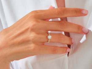 Anillo de Plata de Ley 925 Moissanite original IGI certificado D Color VVS claridad corte brillante solitario compromiso joyería fina - Product Image 4