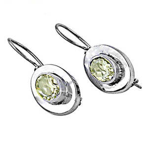 Pendientes de Plata 925 con Citrino para Mujer, Joyería de Moda - Product Image 2