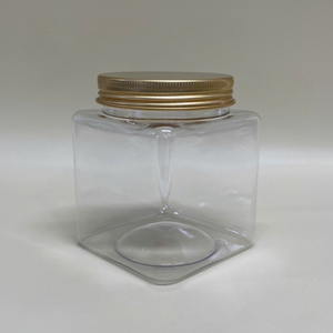 Tarros cuadrados transparentes de alta calidad para mascotas, 400ml-68mm-32g, tapa impresa personalizada para aperitivos, alimentos para bebés, dulces, nueces - Product Image 3