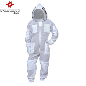 Combinaison d'apiculteur ventilée à 3 couches avec voile d'escrime et gants pour une apiculture sûre et confortable - Product Image 3
