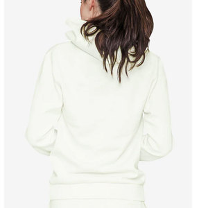 Sudadera con capucha en diseño personalizado Tallas grandes Mezcla de tela Sudadera con capucha Sudadera de gran tamaño Sudadera con capucha de manga larga para mujer - Product Image 5