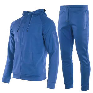 Survêtements de haute qualité personnalisés par le fabricant, ensembles de pantalons de survêtement et de sweat-shirts à strass, survêtements en molleton vintage à fermeture éclair, lavage à l'acide - Product Image 5