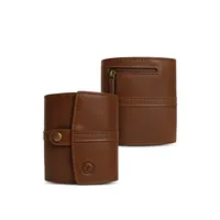 Dompet Kulit Lipat Tiga yang Elegan untuk Gaya, Keamanan, dan Kenyamanan