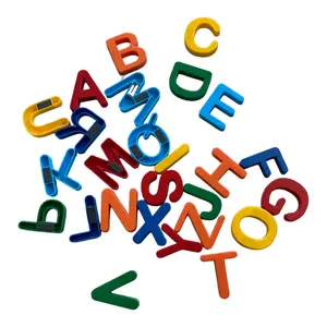 Manyetik 26 adet küçük harf manyetik harfler çocuklar için plastik mektup alfabe buzdolabı mıknatısı