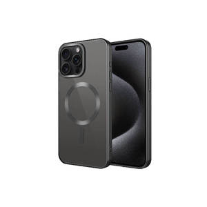 Coque en silicone mate Netzy Cool Design compatible MagSafe pour iPhone 15 Pro Max, prend en charge la charge sans fil - Product Image 1