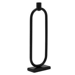 Bougeoir de table en métal poli noir à la mode décoration d'événement de fête de noël cadeau de noël exclusif maison salon - Product Image 5