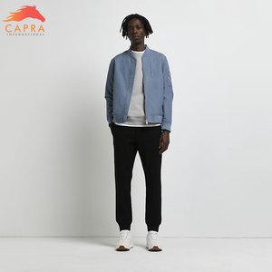 Wholesale Men's Low-<b>Weight</b> Nylon Bomber Jacket with Custom Logo Waterproof and Trending Long Coat <b>Stand</b> Collar Thin Thickness - Product Image 2