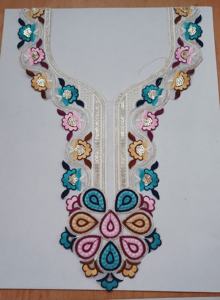 Collares de encaje bordados personalizados de lujo, parches cosidos para ropa formal y vestidos de novia, accesorios de moda/ropa - Product Image 2