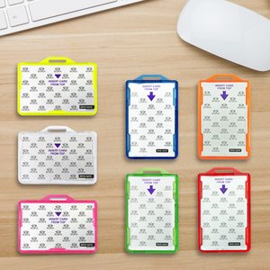 Porte-badge horizontal en plastique rigide avec blocage RFID - Product Image 4