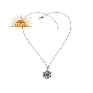 Último diseño, collar con colgante de piedras preciosas de cuarzo fresa Natural de Plata de Ley 925, joyería personalizada para mujer, regalo para ella - Product Image 5