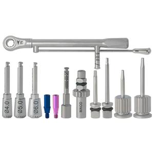 Ensemble d'instruments d'implantation dentaire en acier inoxydable de qualité supérieure, source d'alimentation manuelle, comprend un dilatateur osseux, une perceuse, Lore Enterprises - Product Image 5