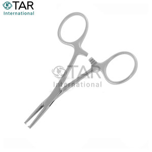 Micro Mosquito Hemostático Fórceps Recto 1x2 Dientes 10,0 cm Pinza quirúrgica Acero inoxidable Cirugía Sangre Instrumentos médicos - Product Image 4