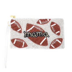 Bolso de Mano Personalizado Hecho a Mano con Cuentas de Vidrio Mini Seed, con Temática Deportiva, Base de Algodón, para Fiestas y Eventos Deportivos. - Product Image 6