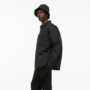 แจ็คเก็ตผ้าแคนวาสสีล้วนสำหรับผู้ชายเสื้อโค้ทผ้าแคนวาสสีอบอุ่นมีปกตั้งสำหรับฤดูหนาว - Product Image 5