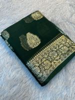 Produit le plus vendu : Saree en viscose pure Georgette de créateur, avec une silhouette fluide, un drapé sophistiqué et une fabrication artisanale haut de gamme