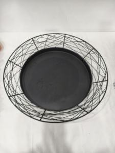 Panier à fruits rond élégant en métal 2026, plateau de table de luxe pour la cuisine, la salle à manger, les cadeaux et la présentation d'événements - Product Image 3