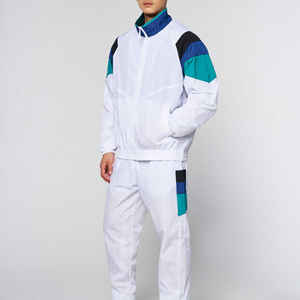 Venta al por mayor de chándal cortavientos en blanco personalizado para correr chándal para hombre - Product Image 2