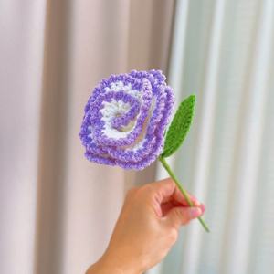 Ramo de Flores de Ganchillo Hecho a Mano Personalizable, Ramo de Flores de Ganchillo Ecológico Insertable en Florero, Regalo - Product Image 2
