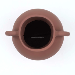 Jarrón con mango de doble anillo de terracota de aluminio fundido y hierro, de botella de flores para diseño elegante decoración del hogar, sala de estar y comedor - Product Image 3