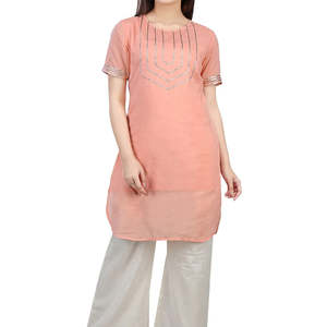 Trajes Shalwar Kameez Rectos Pakistaníes e Indios de Algodón y Seda de Alta Calidad, Lavables, para Todas las Temporadas, 2023 - Product Image 1