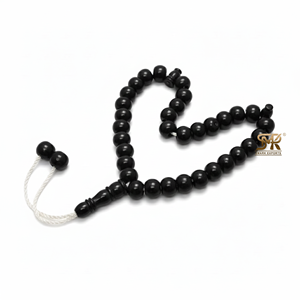Tasbih en résine écologique de qualité supérieure, perles de prière lisses et rondes, cordon durable, chapelet islamique Zikr pour un usage quotidien, vente en gros - Product Image 2