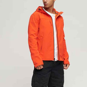 Chaqueta Softshell personalizada para hombre estilo callejero impermeable con cuello levantado de invierno con capucha ropa al por mayor a precio barato - Product Image 4