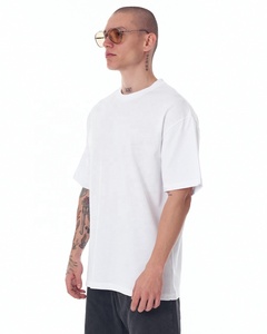 OEM personnalisable 100% coton surdimensionné hommes Streetwear T-Shirt haute qualité cousu lourd couleur personnalisée longue conception vierge personnalisée - Product Image 2