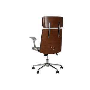 Chaise de bureau contemporaine en bois ESPRIT beige ivoire avec appui-tête - Product Image 4