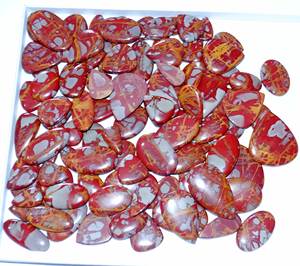 หินอัญมณีทรงหลังเบี้ยทรงหลวมทำจากหินอัญมณีโมราเฟียนาแจสเปอร์ธรรมชาติคุณภาพเยี่ยม - Product Image 3