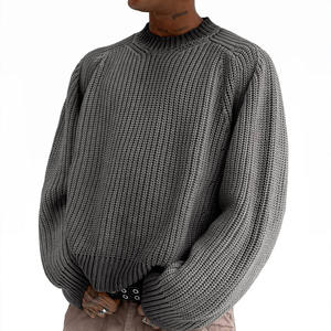 Suéter Cárdigan Vintage Personalizado al por Mayor 2025, Suéter de Punto Unisex de Alta Calidad para Hombre - Product Image 1