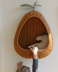 Pear Wicker <b>Wall</b> <b>Basket</b> Handmade Storage <b>Baskets</b> Natural Rattan Modern Multifunction Made in Viet Nam - Product Image 6