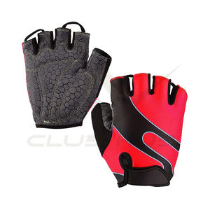Unisex medio dedo reflectante ciclismo carreras guantes transpirable ajustable correa de muñeca antideslizante Color arcoíris - Product Image 1