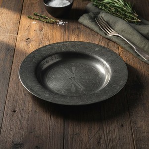 จานเสิร์ฟอาหารเรียกน้ำย่อยโครเมียม ดีไซน์หรูหราและสวยงาม ถาดเสิร์ฟสแตนเลสสตีลรักษ์โลกสำหรับใช้ในบ้าน - Product Image 1