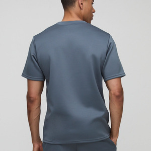 Nuevo diseño personalizado Logo Slate Regular Fit camiseta de hombre y conjunto corto conjunto de 2 piezas gimnasio entrenamiento playa y ropa de calle camiseta para hombres - Product Image 4