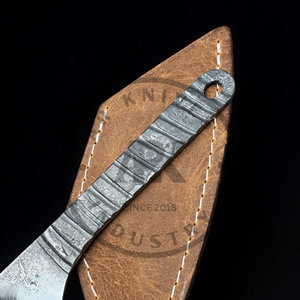 Hand Forged Multi-functional Outdoor Kiridashi Knife Stainless Leather Sheath Woodworking Leather <b>Craft</b> DIY Crazy Horse Leather - Product Image 3