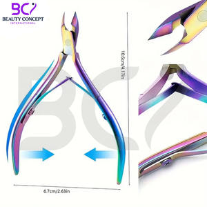 Pince à cuticules de précision à ouverture large, lame courbée pour ongles, coupe-ongles en acier inoxydable avec coupe précise - Product Image 5